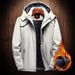 Men's Clothing Couple Charge Clothes Middle-aged and Elderly Plus Velvet Thickened Coat Multi-functional Wind-proof Water Printing_viptrois.com