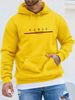 Men's Autumn And Winter Casual Fashionable Loose Hooded Sweatshirt With Parisian Letter Pattern Printed Warm Long Sleeved Pullover_viptrois.com