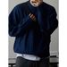 Fried Dough Twists Men's Sweater Wear Thick Round Neck Knitwear In Autumn And Winter_viptrois.com