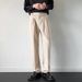 Men's Clothing Drape casual trousers suit pants boys trend spring and autumn mopping small suit trousers straight wide leg pants loose_viptrois.com
