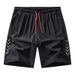 Special Edition Unisex Casual Sports Shorts Mid Range Youth English Inscription Three Quarter Pants Spring Summer Size_viptrois.com