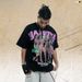 American Street Fashion Creative Design 315g Pure Cotton Short Sleeve T-Shirt Versatile Unisex Top_viptrois.com