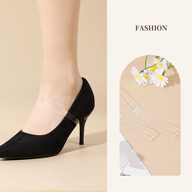 Shoe Accessories on the new pearl diamond shoelaces high heels sandals without heel fall off the heel straps free installation adjustable_viptrois.com