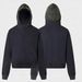 Men's Clothing Zipper Jacket Couple Style Polar Fleece Hooded Sweatshirt Plaid Hooded Sweatshirt Jacket Simple_viptrois.com