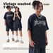 Men's Clothing Men's Summer Fashion Brand Hiphop Short Sleeved T Shirt For Boys And Girls European And American Street Loose Versatile Tops_viptrois.com