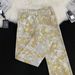Men's Clothing Jeans For Men And Women, Slim Fit, Slightly Flared, Loose, Blurred Floral Yellow Wide Leg Pants_viptrois.com
