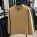 Men's Clothing Thermal Long Sleeve T-Shirt, Fleece-Lined Winter Base Layer, Soft Brushed Fabric, High Neck Zip-Up Sweatshirt, Warm Casual Pullover_viptrois.com