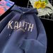 Retro Letter Print Hoodie – Oversized Fleece-Lined Unisex Sweatshirt (M-5XL, Black/Stone Grey/Beige/Navy)_viptrois.com