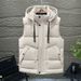 Men’s Quilted Vest – Thickened Winter Cotton Puffer Sleeveless Jacket (Black, Gray, Beige, L-6XL_viptrois.com