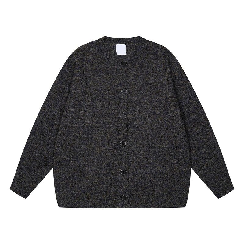 Pure Qilin Cardigan Sweater For Men, Autumn And Winter Street Style V-Neck Knitwear, Vintage Design, Trendy Retro Jacket_viptrois.com