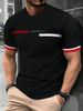 2025 Popular Short-sleeved T-shirt, Suitable For Both Inner And Outer Wear, Loose-fitting With Stripes_viptrois.com