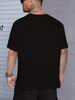 Men's Fashion Short-sleeved T-shirts Summer Slim-fit Pure Cotton Printed T-shirts Trendy Casual Versatile Tops_viptrois.com