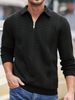 Spring/Autumn 2025 New European And American Semi-open Zipper Lapel Pullover Hoodie For Casual Men's Wear_viptrois.com