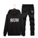 Men's Printed Hoodie & Jogger Set | Lightweight Sportswear | Sizes M-XXXXL (Black/Navy/Light Gray)_viptrois.com