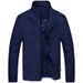 CT Spring And Autumn Korean Style Zipper Non-Hooded Youth Thin Fit Side Seam Pocket Casual Men's Jacket Coat_viptrois.com