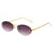 RETRO ROUND - Unisex Frameless Sunglasses (Vintage-Inspired Shades, Lightweight Metal Frame, Hot Seller)_viptrois.com