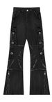 Men's Clothing American Style Dark Heavy Retro Zipper Irregular Personality High Street Jeans Unisex Trousers_viptrois.com