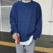 1 Autumn Winter Brand Solid Color Inner Wear Crew Neck Sweater Men's Korean Style Loose Casual Retro Trendy Knitted Top_viptrois.com