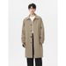 Men's Long Coat Autumn Winter Fashionable Loose Casual Stylish Jacket With Multiple Pockets, Slim Fit, Polyester Blend, Black/Brown/Grey/Khaki_viptrois.com