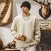 American Retro Heavyweight T-Shirt Long Sleeve Trendy Brand Air Layer Sweatshirt Men Spring Autumn Loose Knitwear Jacket_viptrois.com