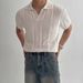 Men's Clothing Summer Hollow Trendy Brand Polo Shirt Loose Solid Color Half Sleeved High Quality Knitted New T Shirt_viptrois.com