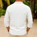 Men's Clothing Cotton And Linen Long Sleeved Shirts Casual Shirts Multi Pocket Suit Collar Shirts_viptrois.com