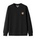 Little Fox Crewneck Sweatshirt, Street Fashion Autumn/Winter Style, Versatile Casual Zip-Up Hoodie_viptrois.com