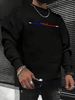 Men's Loose Casual Fashionable Classic Paris Letter Pattern Printed Round Neck Long Sleeved Sweatshirt Suitable For Autumn And Winter Wear_viptrois.com