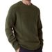 Round Neck Three Dimensional Plaid Sweater Casual Fashion Loose Knitted Solid Color Sweater Men's Knitted Sweater Style Optional_viptrois.com