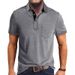 High Quality Summer New Men's Lapel Solid Ventilate Polo Short Sleeve Fashion Business Casual Multicolour Short Sleeve T-shirt_viptrois.com