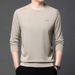 Men's Clothing Sweatshirt Round Neck Men's Fleece Sweatshirt Winter Warm Casual Pullover Long Sleeve T-Shirt Loose Fit Fashion Crewneck Top_viptrois.com