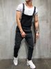 Men's Clothing Fashion Men's Suspender Jumpsuit Frayed Men's Foreign Trade Jeans Trousers Overalls_viptrois.com