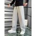 Men's Straight-Leg Sweatpants – Trendy Casual Joggers With Relaxed Fit For Spring & Fall (Paris Gray, Black, Fleece-Lined Options)_viptrois.com