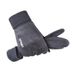 Men's autumn and winter suede gloves thick warm touch screen outdoor cycling driving delivery non slip full finger gloves_viptrois.com