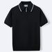 Men's Clothing Summer New Zipper Knit Casual Business Polo Shirt Men SY0043_viptrois.com