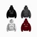 Autumn Winter Fleece Lined Double Hood Unique Bandit Design Windproof Hoodie Unisex Loose Y2K_viptrois.com