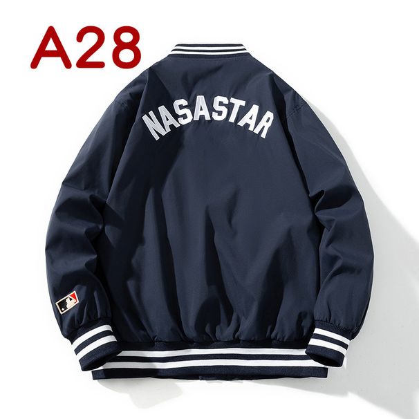 Men's Clothing New Chinese Red Astronaut Embroidered Jacket Men's Autumn And Winter Youth Student Baseball Uniform Cotton Coat_viptrois.com