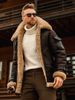 Men's Winter Large-sized Warm Composite Leather Jacket And Thick Fur One-piece Overcoat_viptrois.com