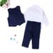 Baby Clothing Boy and gentleman suit shirt + tie + vest + trousers 4-piece set_viptrois.com