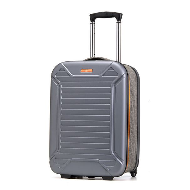 Unisex Multifunctional Foldable Suitcase Internet Celebrity Foldable Trolley Case Lightweight 20 Inch Boarding Business Password Box_viptrois.com