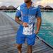 Men's Digital Print Short Sleeve Suit - Sporty Lapel Zipper Shirt & Matching Shorts Set | Summer Casual Outfit_viptrois.com