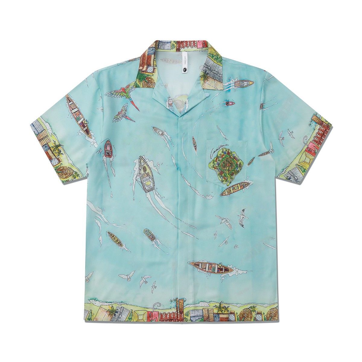 Men's Clothing Ins Fresh Collar Shirt Short Sleeve Men's Spring And Summer Vintage Shirt Tops_viptrois.com