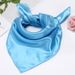 New Single Solid Color Professional Performance Unisex Silk Flight Attendant Bank 50 Colors Satin Small Square Scarf_viptrois.com
