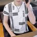 A New Summer Men's Short-sleeved T-shirt With Ice Silk Slimming, Trendy Print And Anti-wrinkle Features_viptrois.com