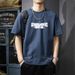Pure Cotton Short-sleeved T-shirt For Men, A Trendy, Fashionable And Versatile Summer Thin, Breathable, Cool And Comfortable Men's Top_viptrois.com