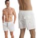 European And American Four-way Stretch Casual Loose Pure Color Short Pants For Summer Quick-drying Beachwear For Men_viptrois.com