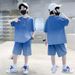 Kid's Clothing Boys summer suits 2024 new children's short-sleeved summer handsome internet celebrity street style summer two-piece suits_viptrois.com