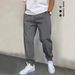 Men's Clothing 3D Printed Men's Holiday Casual Black And White Patchwork Loose Drawstring Pants ML01_viptrois.com