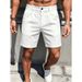 Men's Clothing Men's Summer Solid Color Casual Shorts Quick Drying Slim Fit Business Five Point Pants For Formal & Casual_viptrois.com