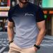 2025 Summer Men's Casual Fashion Simple Trendy Short-Sleeve T-Shirt Breathable New Style_viptrois.com